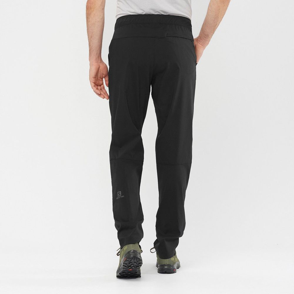 SALOMON EXPLORE TAPERED Philippines - Men's Pants - Black | 629387-NCT